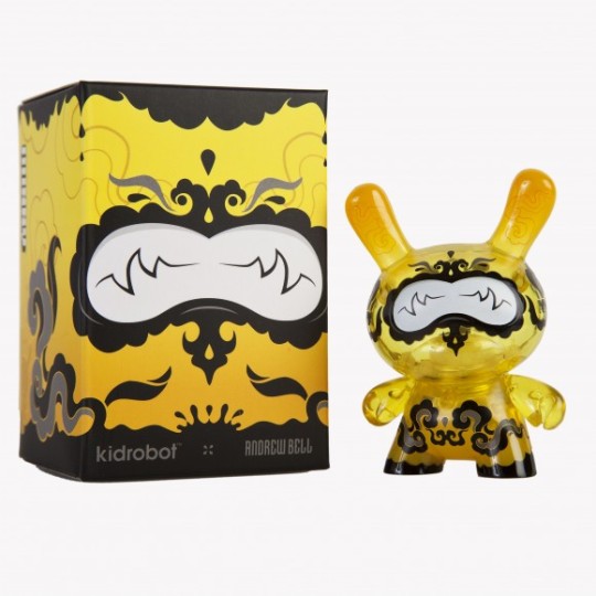Lemon Drop 3" Dunny Dunny_lemondrop_toy_3inch_front_withpackage-580x580